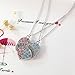 Lemonage Best Friend Necklace Crystal Pendant Magnet Jigsaw Heart Necklaces for Kids Girls Women, 2-Piece