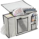 FloridaBrands Bedside Storage Organizer - 8 Pocket Bedside Caddy and Nightstand or Couch Cabinet Storage Organizer for Books, Phones, Tablets, Accessories, TV Remote and More by
