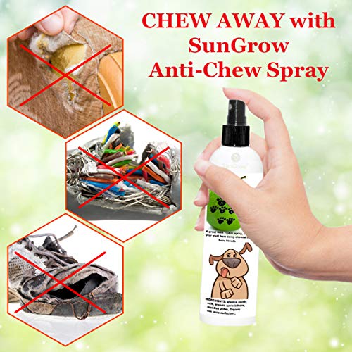 SunGrow AntiChew Spray, Deters Chewing and Biting by Dogs, Cats
