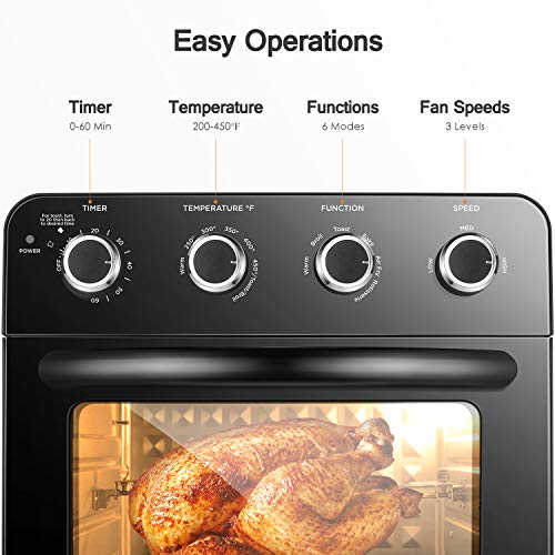 OSTBA Air Fryer Oven 1700W Multifunctional Convection Toaster Oven
