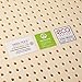 Pure Green Natural Latex Mattress Topper - Soft - 1 Inch - Queen Size (GOLS Certified Organic)