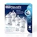 Chicco NaturalFit Baby's First Gift Set, 4 Pack Baby Bottle Set with 2 Angled Nipples & 2 Straight Slow Nipples Plus 2 Orthodontic Pacifiers