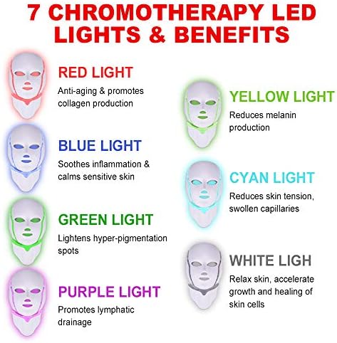 Download 7 Colours Led Face Light Therapy Mask With Neck Mask Yofuly Skin Rejuvenation Therapy Facial Skin Care Colorful Led Beauty Mask Uk Amazon Co Uk Beauty Yellowimages Mockups