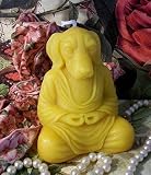 Beeswax Buddha Zen Dog Candle (Free USA Shipping)
