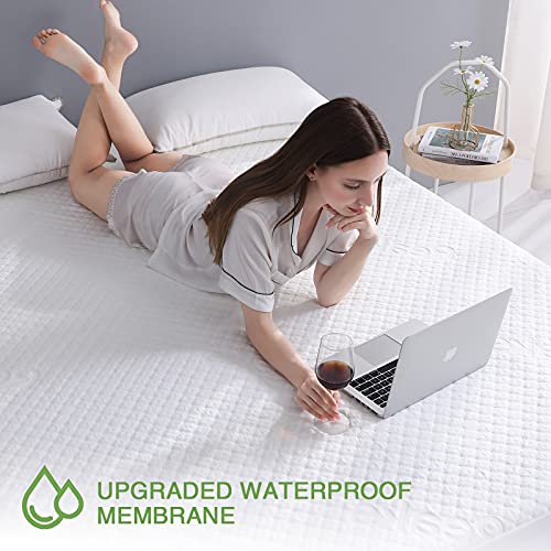 King Size Waterproof Mattress Protector Rayon from Bamboo Fitted