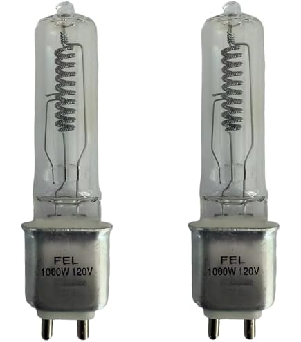 Osram Sylvania FEL 1000W 120V G9.5 Stage & Studio Halogen Lamp – 5-Pack For Professional Lighting
