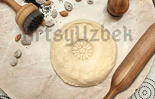 Pair-of-Uzbekistan-bread-stamps-for-sale-275-inch-236-inch-diameter-FREE-RECIPES