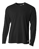 A4 Men's Long Sleeve Birds-Eye Mesh Crew | 2XL