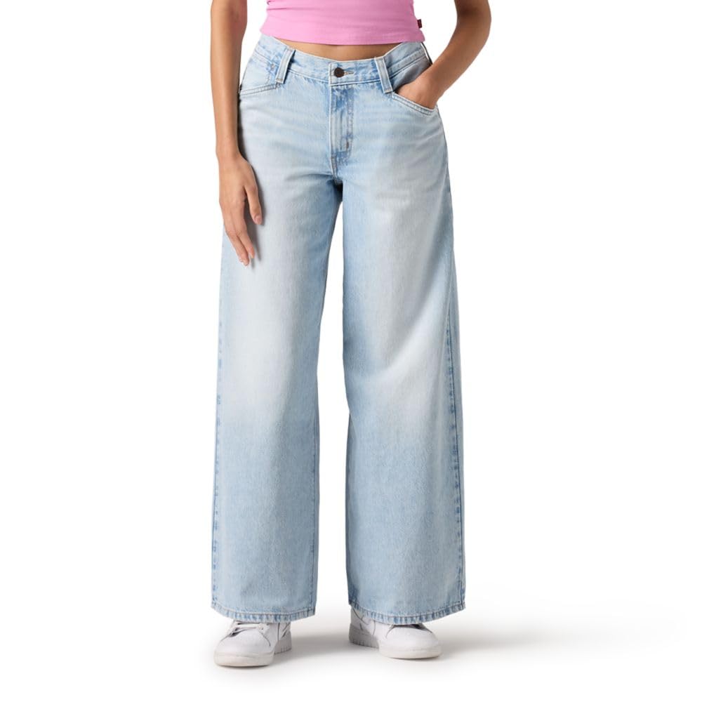 Photo 1 of Levi's Women's 94 Baggy Wide Leg Jean (Also Available in Plus), Abraided Art, 29
