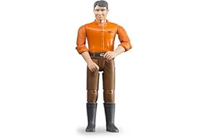 BRUDER Man, Light Skin, Brown Jeans