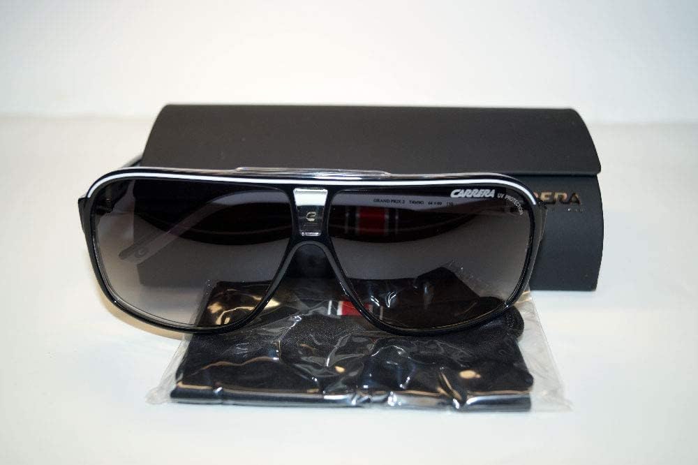 Carrera GRAND PRIX 2 BLACK WHITE/DARK GREY SHADED 64/9/130 Herrenbrillen Sonnenbrillen 4