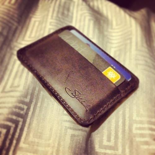 Saddleback Leather Co. Slim Full Grain Leather Front Pocket ID Window