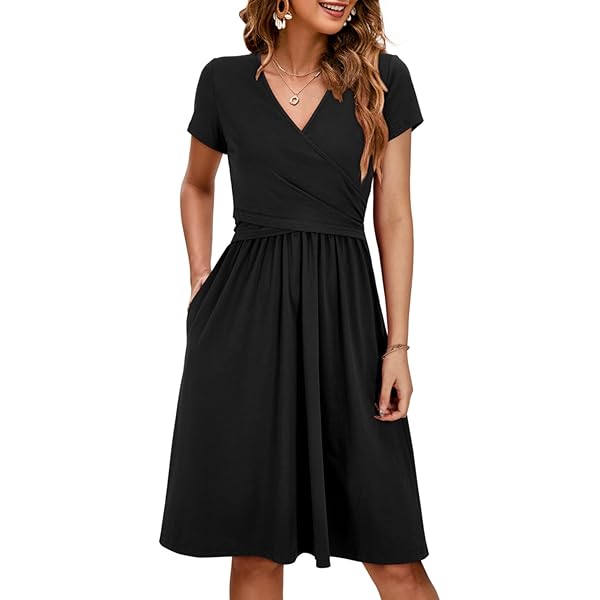 slim fit dress slacks Sarah Empire Maternity & Nursing Petite Dress main image 0
