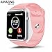 Amazingforless Bluetooth Touch Screen Smart Wrist Watch Phone with Camera - White