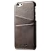 Wallet Phone Case, Slim Leather Back Case Cover With Credit Card Holder Grey Case , For 4.7 inches (iPhone6/6S)