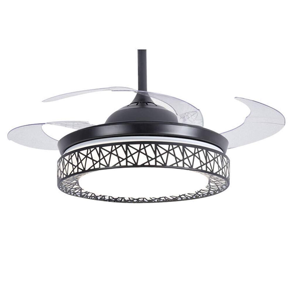 Buy Moerun 42" Modern Ceiling Fan with Light 4 Retractable Blades LED