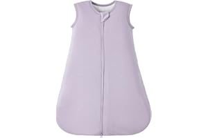 Duomiaomiao Buttery Soft Rayon Made from Bamboo Baby Sleep Sack 6-18 Months 1.0 TOG, Premium Baby Sleeping Bag 2-Way Zipper for Babies