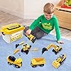Take-Apart-Construction-Vehicles-Excavators-Truck-Toy-with-Storage-Box-6-in-1-DIY-Building-Educational-Gift-Toys-for-Boys-Girls-Age-3-4-5 Vanplay Take-Apart Construction Vehicles Excavators Truck Toy with Storage Box, 6 in 1 DIY Building Educational Gift…