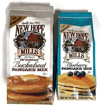 Variety 2-pack New Hope Mills Pancake Mixes: Buckwheat &amp; Blueberry [1 of Each] by New Hope Mills