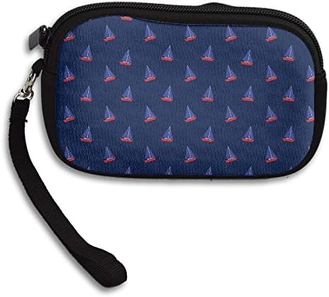 Ming Horse Women/girls Sailing Ship Pattern Small Purse Zero Wallet