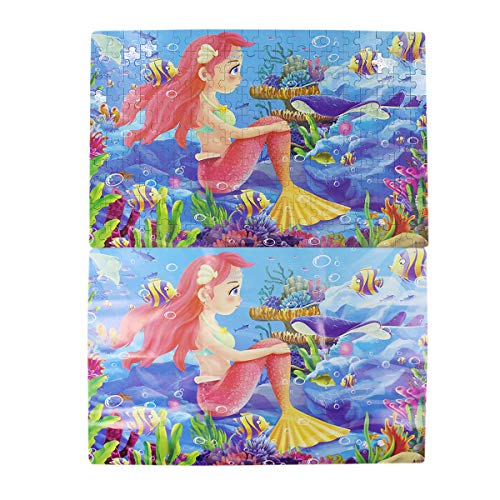 100/200 Pieces Kids Wooden Jigsaw Puzzle, Kids Educational Puzzles Toys to Develop Dexterity and Problem Solving, with a Storage Box