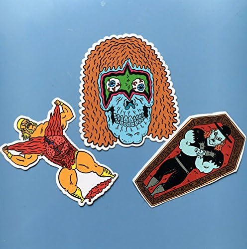 Wrestling Stickers - Death Match #1 (Set of 3 Stickers)