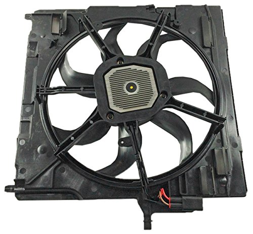 TOPAZ 17427598740 Radiator Cooling Fan Motor Assembly Replacement for BMW E70 X5 07-10