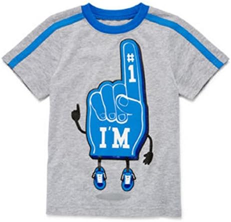 Okie Dokie Sports Tee - Toddler Boys, Size 4t, Grey/Blue, Print Number One