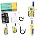 Lydaz Walkie Talkies for Kids, 22 Channels 3 Miles Long Range Electronic Two Way Radios with Rubber Finishing, Indoor Outdoor Play Adventure Toys Gift for Boys Girls Age 3 4 5 6 7 8 9 10 Years Old