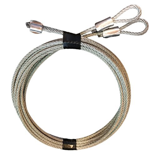 Protech Garage Doors - Pair of 7' Garage Door Cable Replacement for Torsion Springs/Lift Spring - Heavy Duty