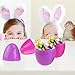 Unomor Jumbo Plastic Easter Eggs Containers for Filling Specific Treats, Easter Party Favor, Easter Eggs Hunt, Basket Stuffers Filler, Classroom Prize Supplies, Assorted Colors, Pack of 12