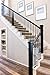 Satin Black 16.2.1-T Plain Straight Bar Hollow Iron Baluster for Staircase Remodel, Box of 5