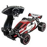 CR 2.4 GHz 1:20 Remote Control Racing Buggy Car Crazy Speed RC Off Road Truck with 4 Wheel Shock Absorbers Powerful Battery Aggressive Drifting/Stunts Car RTR