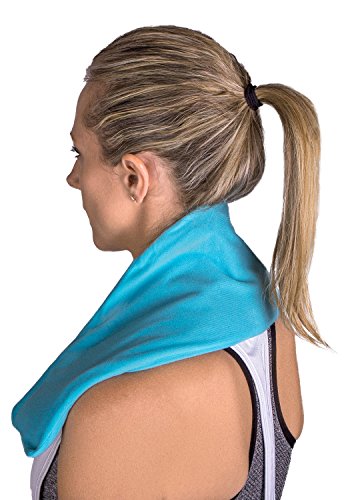 IceWraps Flexible Gel Cold Pack For Therapy - 6"x23" Neck and Shoulder Gel Ice Pack - Includes Free Bonus Cover - Thumbnail 6