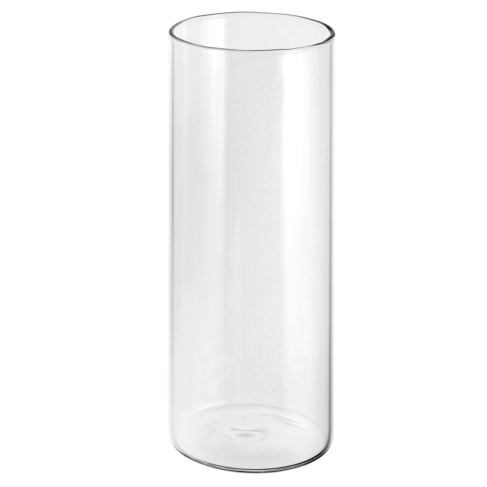 PATIKIL Clear Glass Cylinder Vase, 7.1" Tall and 2.6" Dia, Borosilicate Glass, Perfect for Home Decor, Flowers, Candles