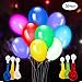 GIGALUMI 30 Pack LED Light Up Balloons, Premium Mixed-Colors Flashing Party Lights Lasts 12-24 Hours, Ideal for Parties, Birthdays and Wedding Decorations, Fillable with Helium, Air