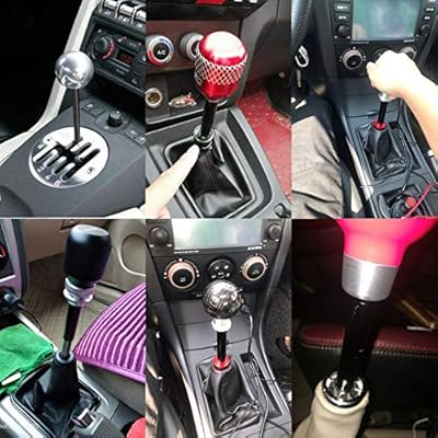Pursuestar 4 Inch Black Aluminum Shift Knob Extender Extension
