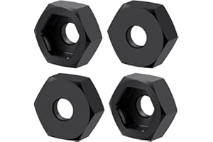 MOHERO 4Pcs 8mm to 12mm RC Hex Hubs Adapter - Big Wheel Conversion Kit for Losi Mini-T 2.0 & Mini-B 1/16 1/18 RC Off-Road Truck
