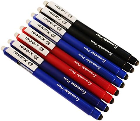 FriXion Clicker Retractable Erasable Gel Pens Fine Point 0.7,4 Colors Inks 8 pack Erasable Pens