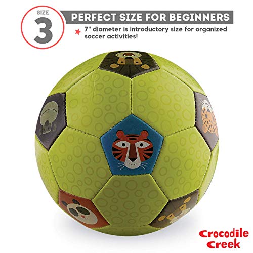 Crocodile Creek Jungle Jamboree Kids Soccer Ball Size 3
