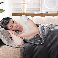 Bertte Fleece Throw Blanket Super Soft Cozy Warm