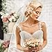 PRETTY SEE Wedding Veil Bridal Tulle Veils with Comb and Lace Ribbon Edge White
