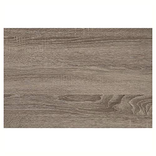 HomyDelight Sonoma Oak / Black Electric Fireplace TV Stand - Accommodates up to 70-inch TV