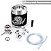NutriChef Pressurized Growler Tap System - Stainless Steel Mini Keg Dispenser Portable Kegerator Kit - Co2 Pressure Regulator Keeps Carbonation for Craft Beer, Draft and Homebrew - (64oz)