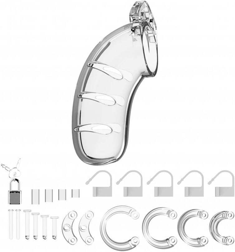 ManCage Chastity Cage, Number 03, Transparent, 11.5 x 4.2 x 6 cm - Image 4