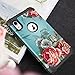 LONTECT Compatible iPhone XR 2018 Case Floral 3 in 1 Heavy Duty Hybrid Sturdy High Impact Shockproof Protective Cover Case for Apple iPhone XR 6.1 Display, Teal/Red Flower