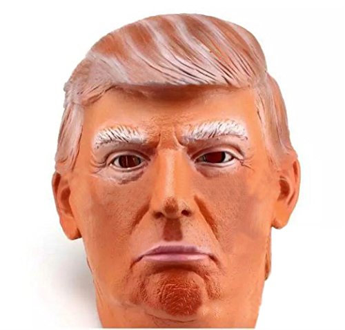 Funny Latex Animal Head Mask for Mask Festival Halloween Easter Costume Party (Donald Trump)