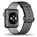 INTENY Woven Nylon Strap Buckle Replacement Wrist Bracelet with Silicone Band for Apple Watch Band Series 1 Series 2 38mm-Black