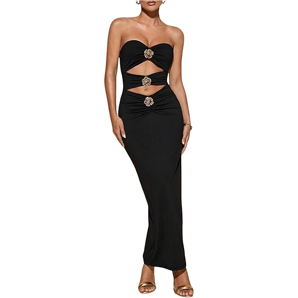 slim fit dress slacks Sheer High Neck Racerback Gown - Black