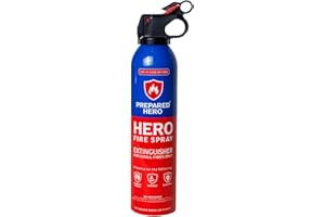 Prepared Hero Fire Spray - Mini Fire Extinguishers for House, Car, Garage - Kitchen Small Fire Extinguisher for Home, Made in